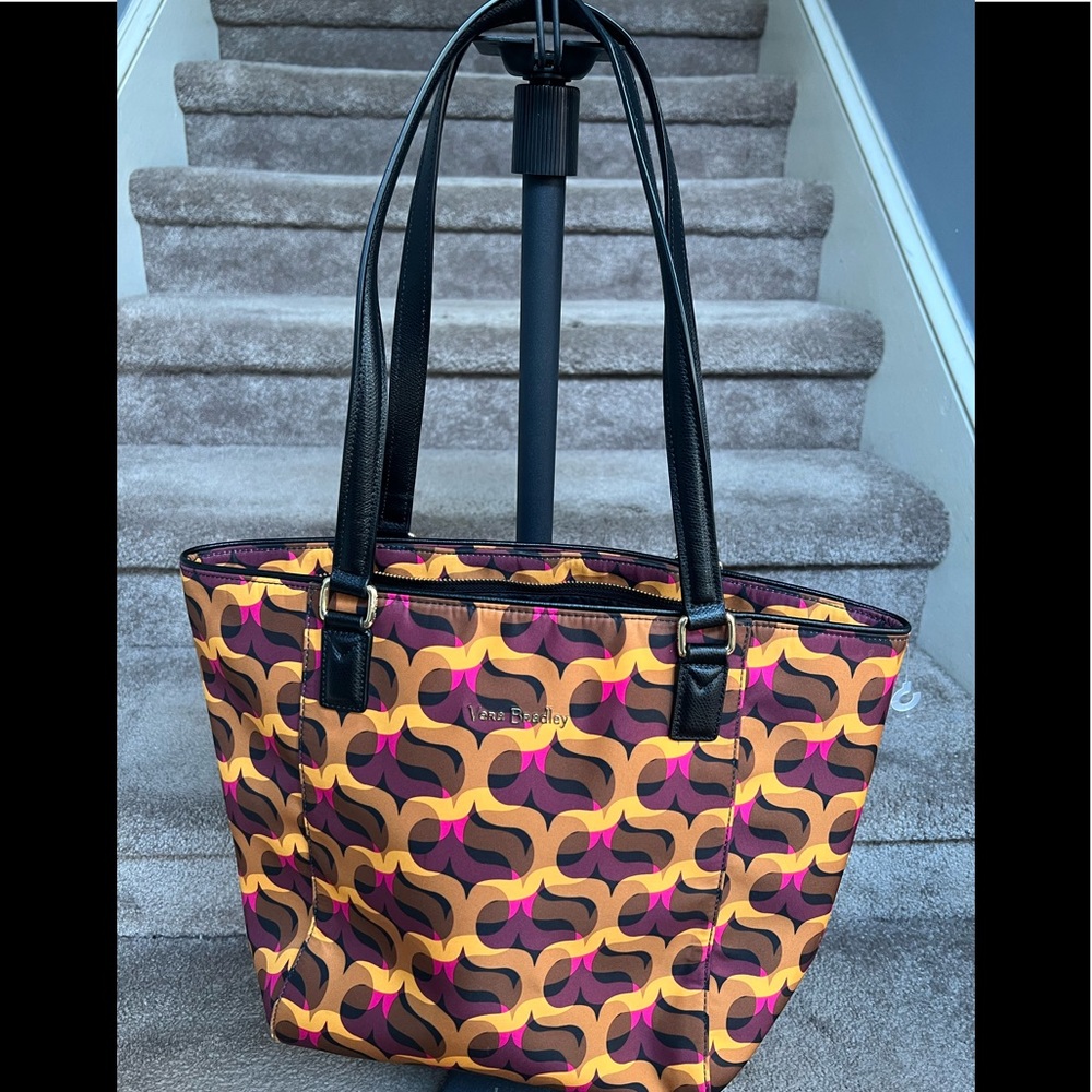 Vera Bradley Nylon and Leather Purse/Tote